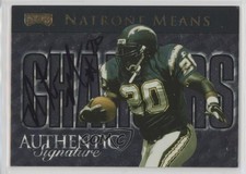 1999 Playoff Prestige SSD Authentic Signatures Natrone Means Ryan Leaf Auto hg6