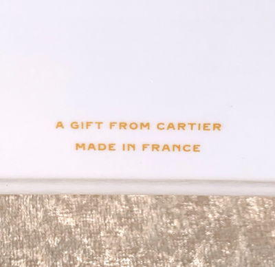 Cartier Porcelain Trinket Tray Change Tray Panthere VIP Gift from