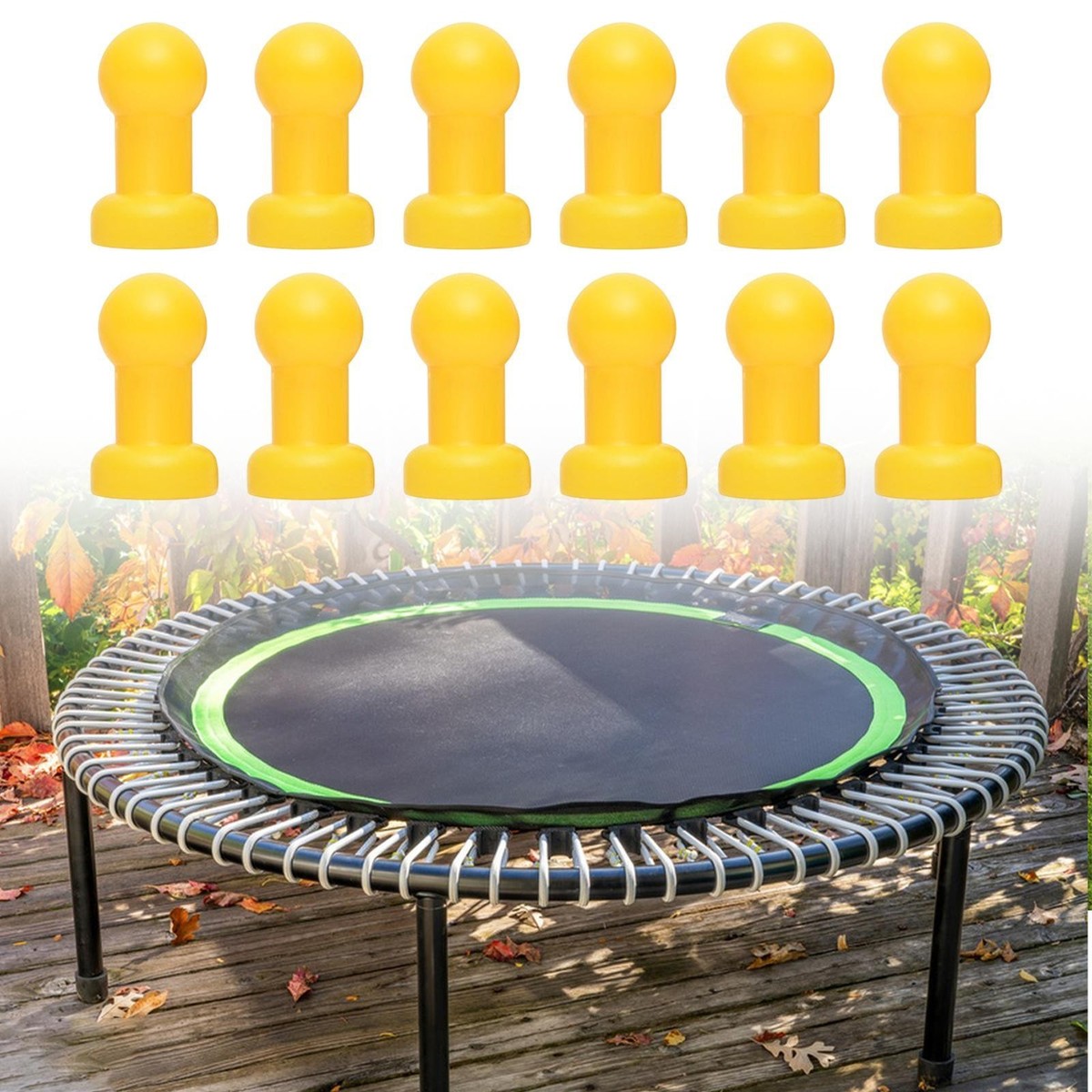 12x Trampoline Pole Caps Simple Assembly Accessory Repair Parts