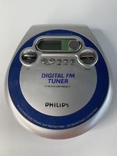 PHILIPS portable Digital FM Tuner  CD player PARTS ONLY. Tested Radio Works
