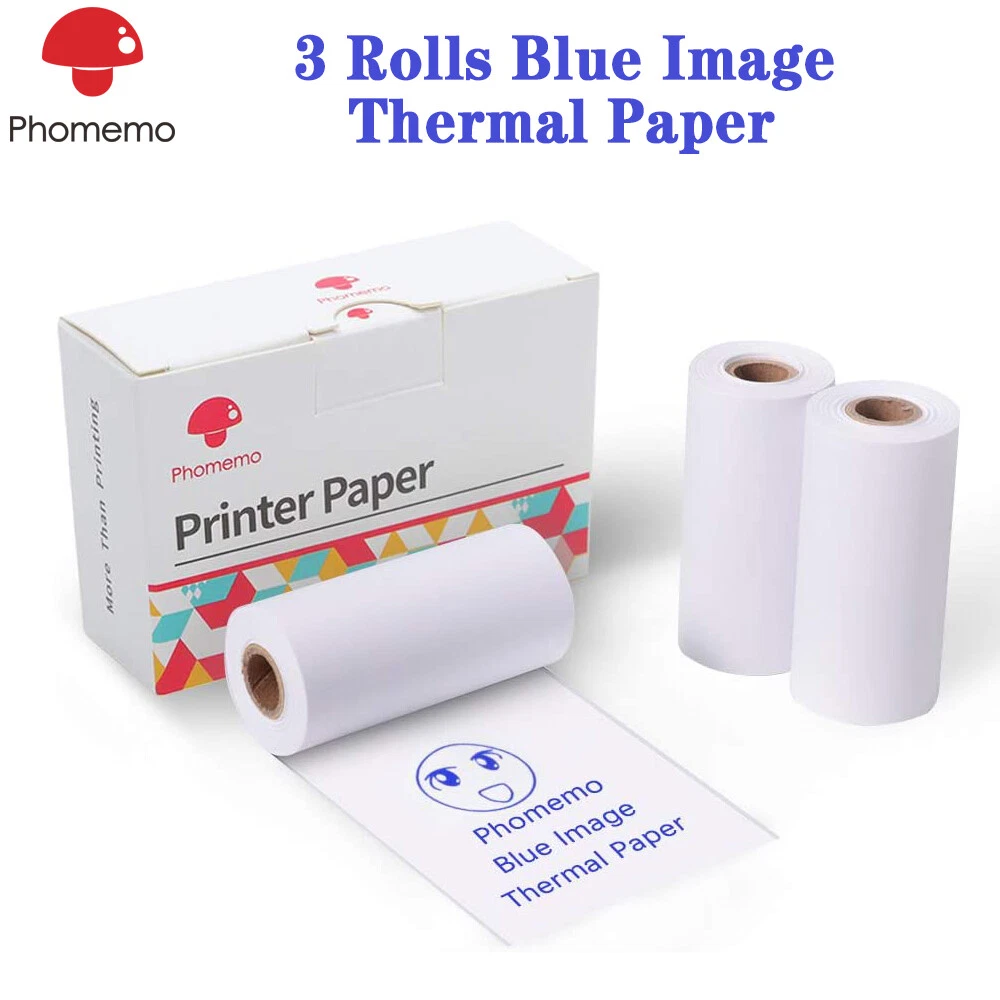Bluetooth Mini Photo Printer Wireless Sticker Printer with Thermal Paper