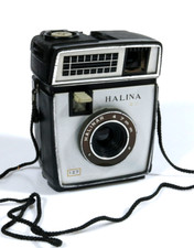 PRL) HALINA 127 HALINAR 47 mm FOTOCAMERA ANALOGICA FILM CAMERA BODY FLASHCUBE