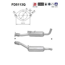 AS FD5113Q Ruß-/Partikelfilter Abgasanlage für Nissan Primastar X83