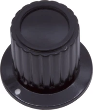 CED P-K415-19 BLACK ORANGE AMP SYTLE KNOB 19mm 1/4"SHAFT RADIO 1PC