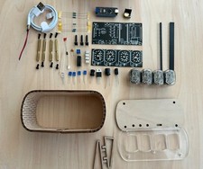 KIT COMPLETO Orologio Nixie IN-12 formato 12H o 24H (con tubi) fai da te