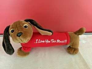 i love you this much stuffed dog