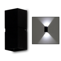 Mini Led AußEnleuchte AußEnlampe AußEn Lampe Wandlampe IP54 6W Tedi Schwarz