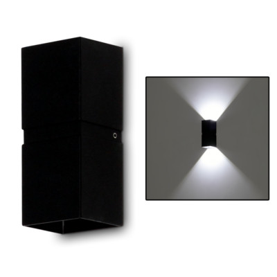 MINI LED Außenleuchte Außenlampe Außen Lampe Wandlampe IP54 6W TEDI schwarz