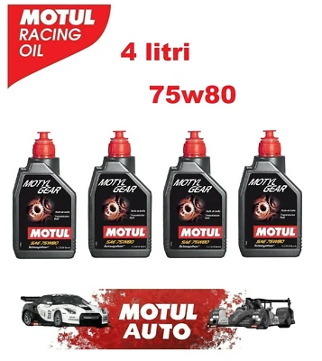 Motul Motylgear 75W80 4 lt Olio Lubrificante Trasmissione Cambio e differenziale