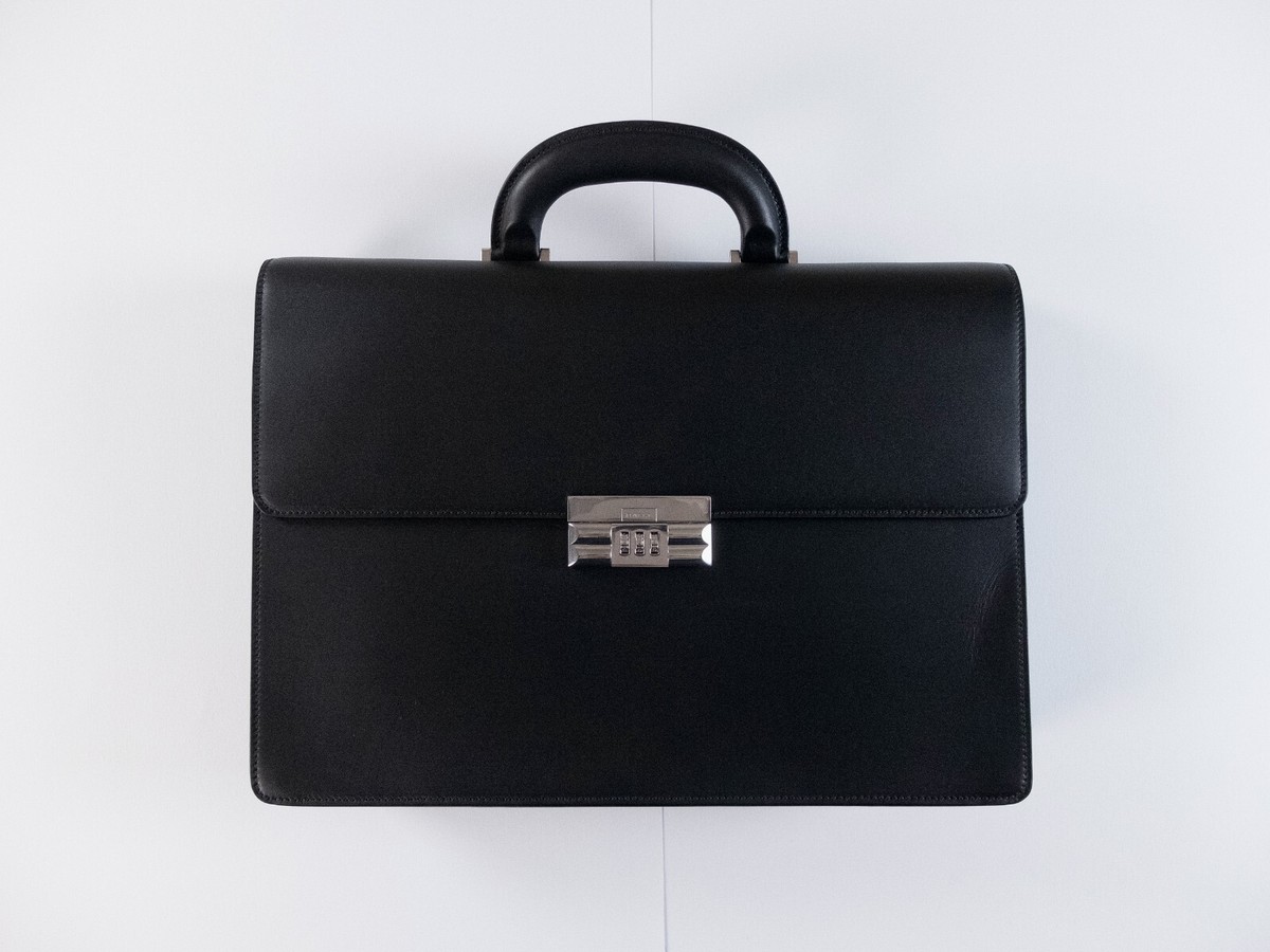 【送料&関税込】Bally praline Black Leather Bag Bally Vintage Black Leather Hard Shell Shoulder Bag Made in