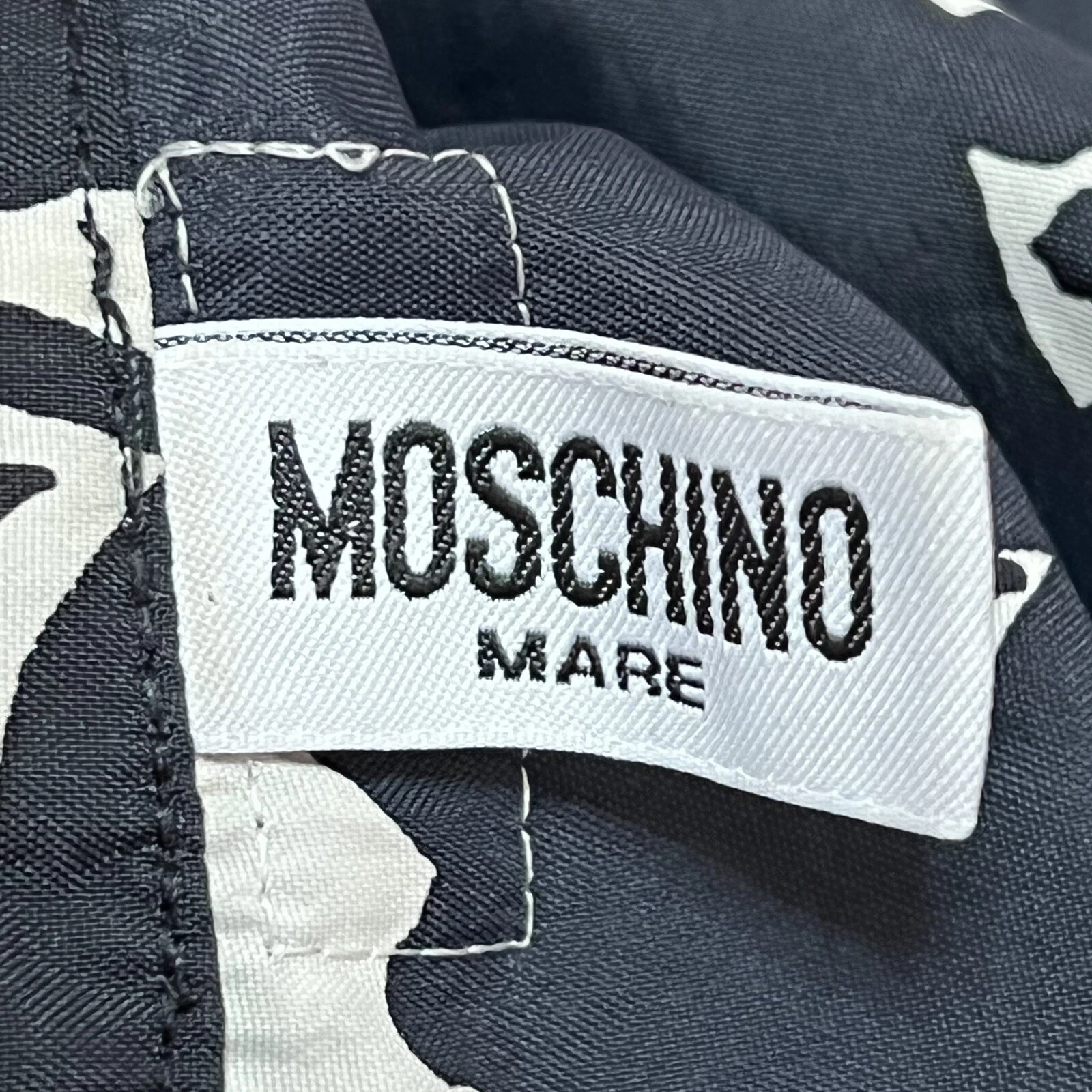 Moschino Mare Nylon Floreale Tunica Abito Senza Maniche Donna Taglia M