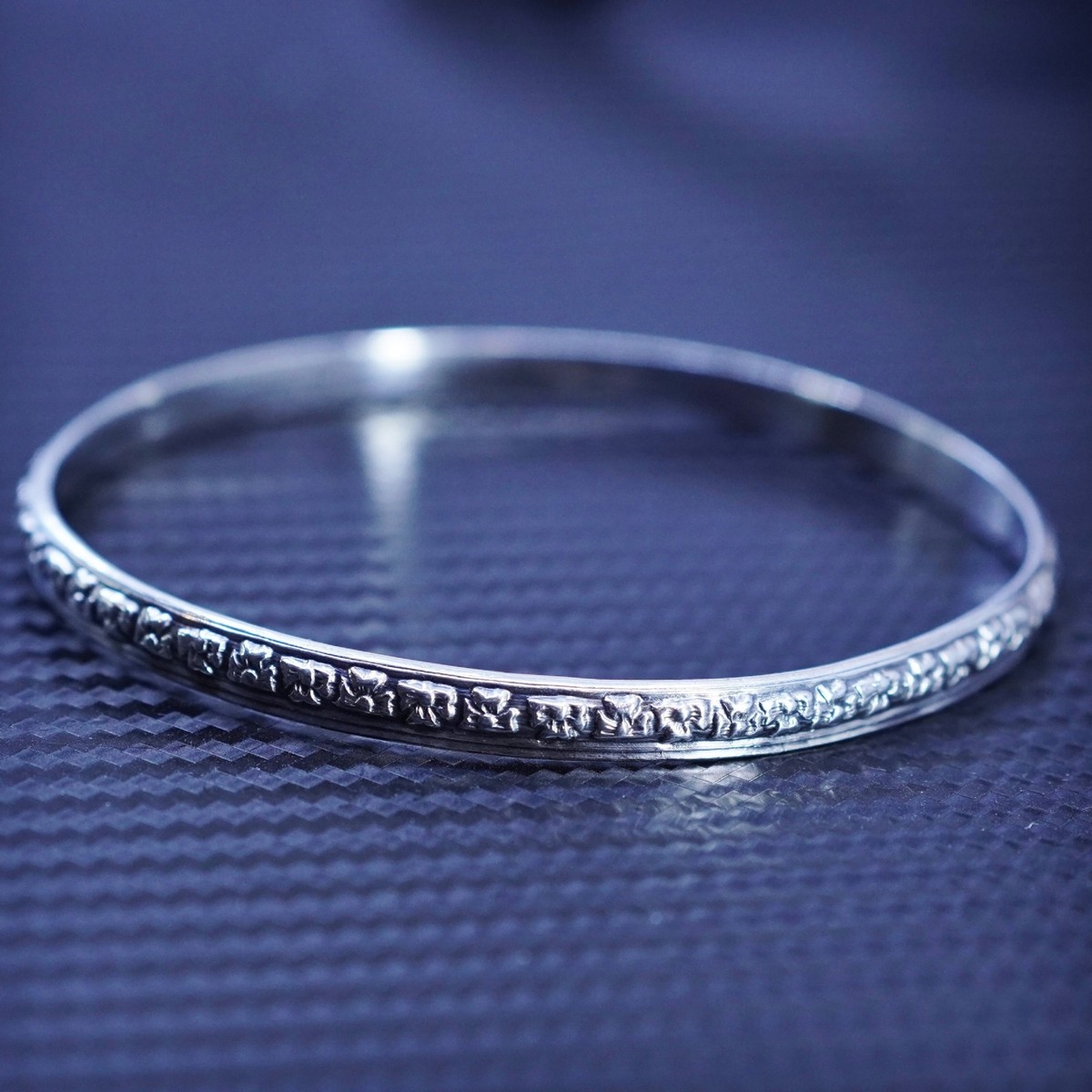 Vintage Mexican Silver Bracelet 8