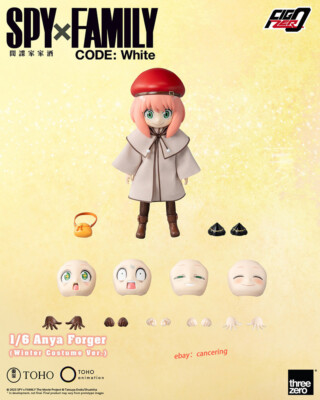THREEZERO FigZero 1/6 Anya Forger (Winter Costume Ver.) 6.5in Collectible Model