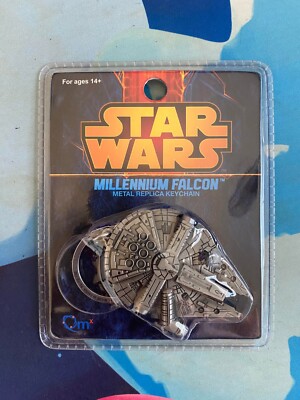 Qmx Star Wars Millennium Falcon Metal Keychain ( NEVER OPENED )