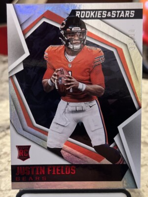 2021 Panini Rookies & Stars JUSTIN FIELDS RC LONGEVITY /80 #104 Chicago Bears