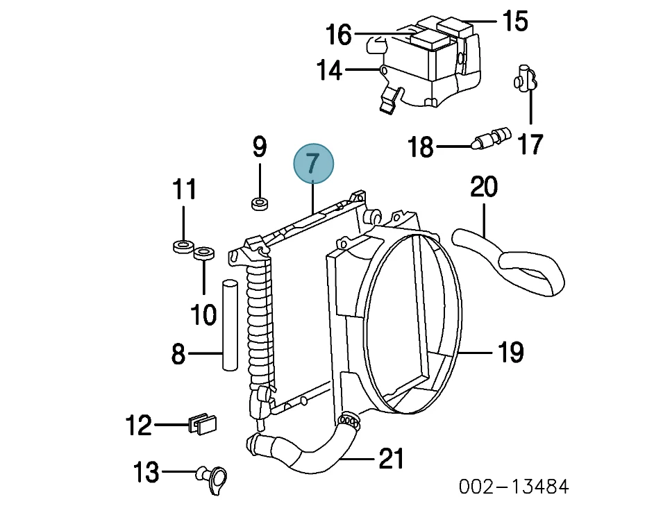 Radiador Ford Explorer Sport Trac Mountaineer Q9425 2000-2005 OEM NUEVO Foto 2 de 3
