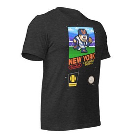 New York Mets NY Baseball Team Jersey 8-bit Nintendo NES Retro Vintage T-Shirt