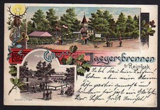 70258 AK Jägerbronnen bei Reinbek Gasthaus Litho 1901