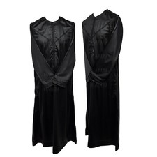 Thobe Jubba Men's design Emirati Dishdash High Quality Shiny Black