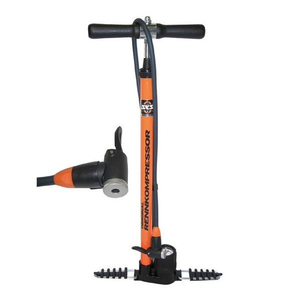 Sks Standpumpe Rennkompressor E.V.A. Ventilkopf, Orange Dv/Av/Sv Fahrrad Pumpe-image