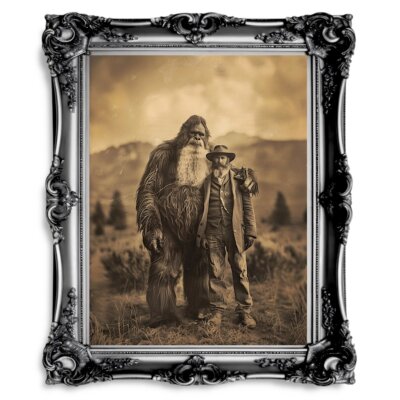 Bigfoot Wall Art: Vintage Cryptid Photograph | eBay