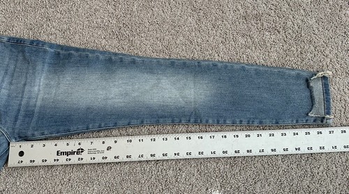 Frame Denim Le High Skinny Blue Jeans Women's Sz 27 4 Stretch Frayed Hem New NWT - Picture 12 of 12