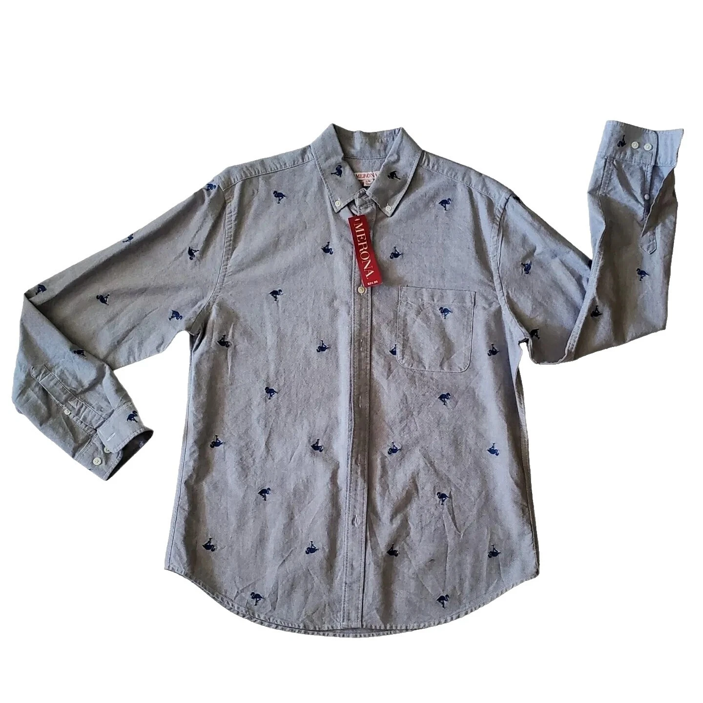 Camisas de vestir negro Merona para hombres