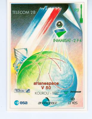AUFKLEBER / STICKER - ARIANESPACE - IMMARSAT - 2 F4 / ESA / CNES / KOUROU