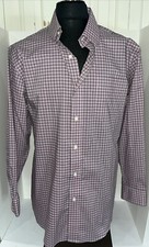 Polo Ralph Lauren Mens 17 34/35 Pink Long Sleeve Button Dress Shirt Non Iron