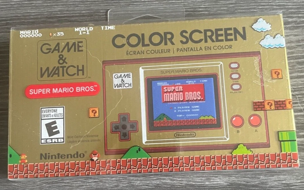 New Nintendo Game Watch Super Mario Bros. Handheld Console