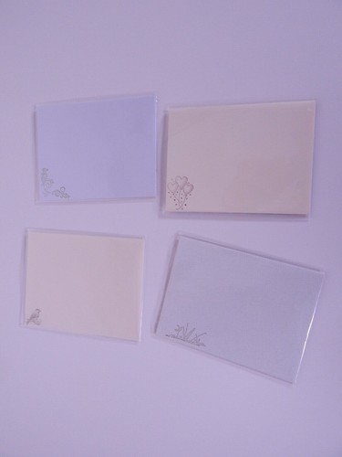 Handmade Greeting Cards & Envelopes Misc. Birthday Blank Inside Set of 4 - Picture 4 of 4