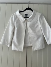 Gorgeous, Vintage Fitted Bob Mackie Designer Jacket - In White Cotton