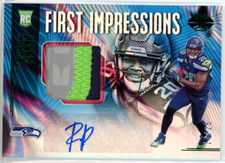 Rashaad Penny 2018 Illusions #134 First Impressions RC Jersey Rookie Auto 17/25