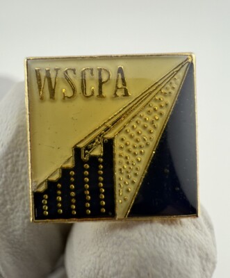 Vintage Washington Society of Certified Public Accountants (WSCPA) Enamel Pin