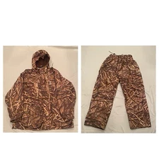 Mount’n Prairie Mens XL Jacket Pants Hunting Waterfowl Duck Grass Camo Insulated