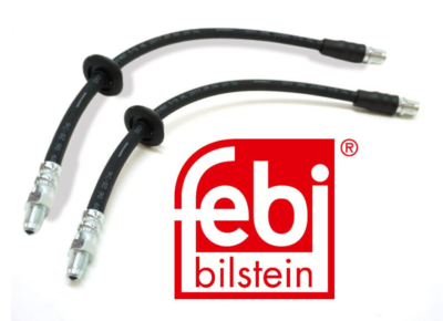 Febi Bilstein Front Brake Hose Set (Left + Right) For Mercedes C240 C280 C320 4-Matic – 2034280335, 2 Hoses, 1-Year Warranty