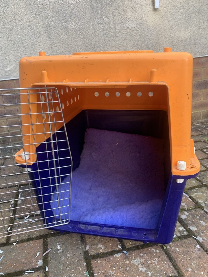 Animal crate pet dog cat basket airline approved cargo carrier