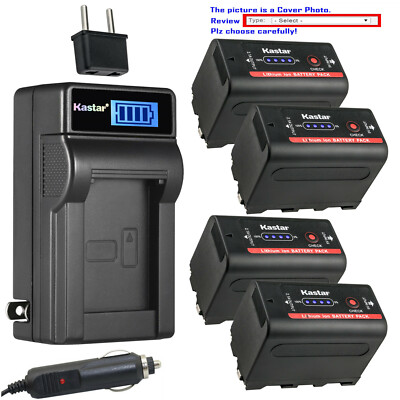 Kastar NP-F780 Battery LCD AC Charger for Sony CCD-TRV68 CCD-TRV71 CCD-TRV715