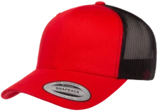 Yupoong Six-Panel Classic Trucker Hat Snapback Structured Curved Bill Cap 6606