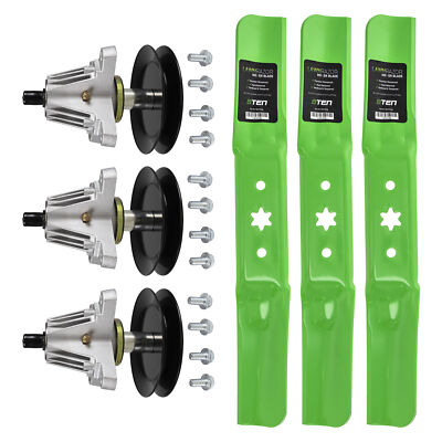 54" Kit Di Ricostruzione Con Lame Mandrini Cintura Per Cub Cadet SLT 1554 SLTX 1054 MTD 618-04126, 618-04126A, 918-014126, 918-04125, 918-04125B, 918-04125B, 9125 26, 91 8-04126A, 918-04126B - Foto 10