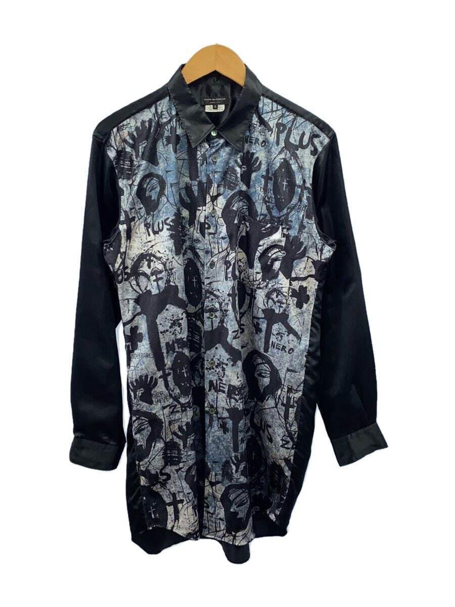 COMME des GARCONS HOMME PLUS Long Sleeve Shirt M Polyester BLK PD 