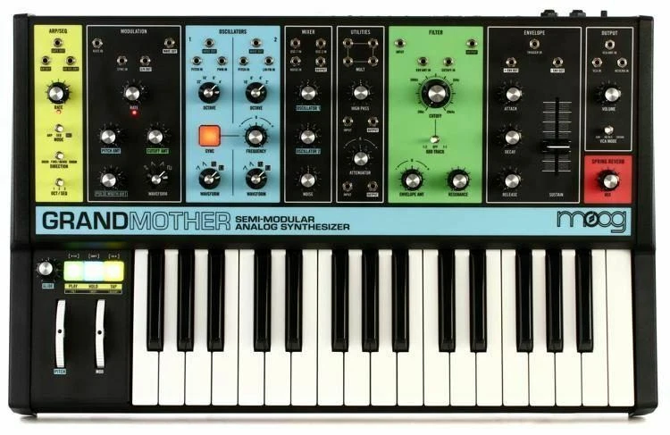 Moog Grandmother Semi Modular Analog Synthesizer eBay