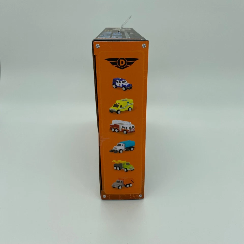 Juego de Pista Conducida con Camiones de Juguete Seguro y Limpio City Crew (57 piezas) Serie de Bolsillo Foto 4 de 4