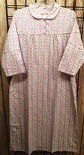 New Ladies Ballerina long 53" length Flannel Night Gowns 1X-2X-3X Free Ship