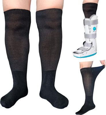 2 Pairs Walking Boot Socks Air Cam Walker Brace Fracture Boots Orthopedics Socks