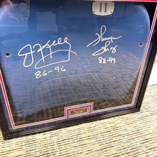 Stadium Seat Back Display Case Wood Custom Matting & Engraving NFL Baseball Box