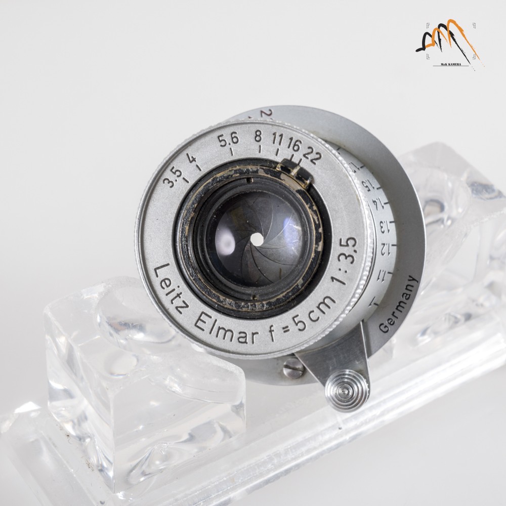 LEITZ Leica Elmar L39 50mm/F3.5 Red Scale Lens Yr.1948 LTM Germany