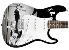 The Who Pete Townshend Signed Fender 1/1 Custom Graphics Photo Guitar ACOA