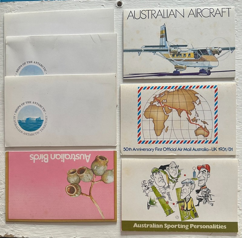 Australia Presentation Packs Antarctic Ships Birds Aircraft Air Mail Sports Lot