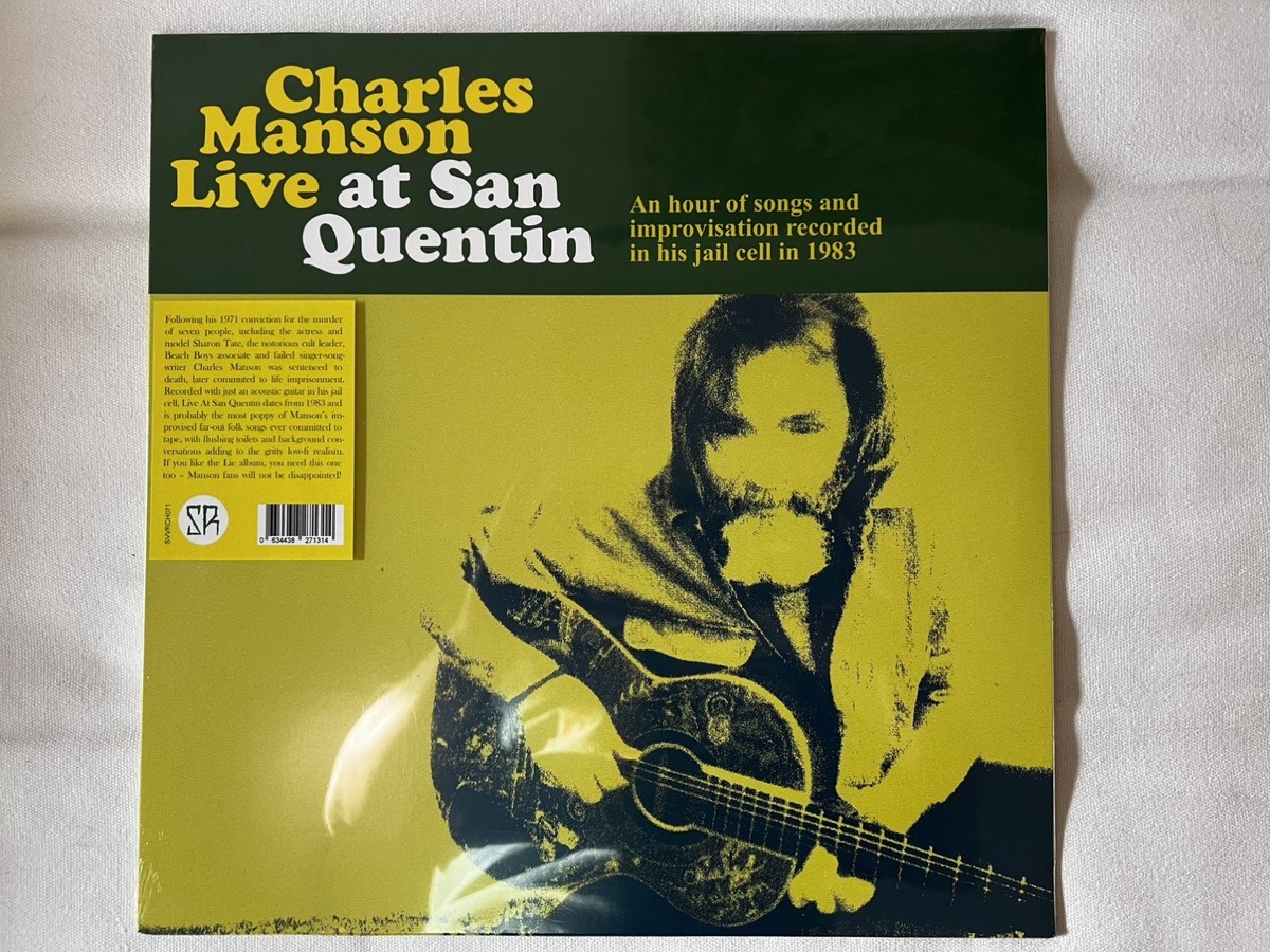 Charles Manson Live at San Quentin 赤色 MEGA RARE Charles Manson - “Live At San Quentin”SEALED/ Hype